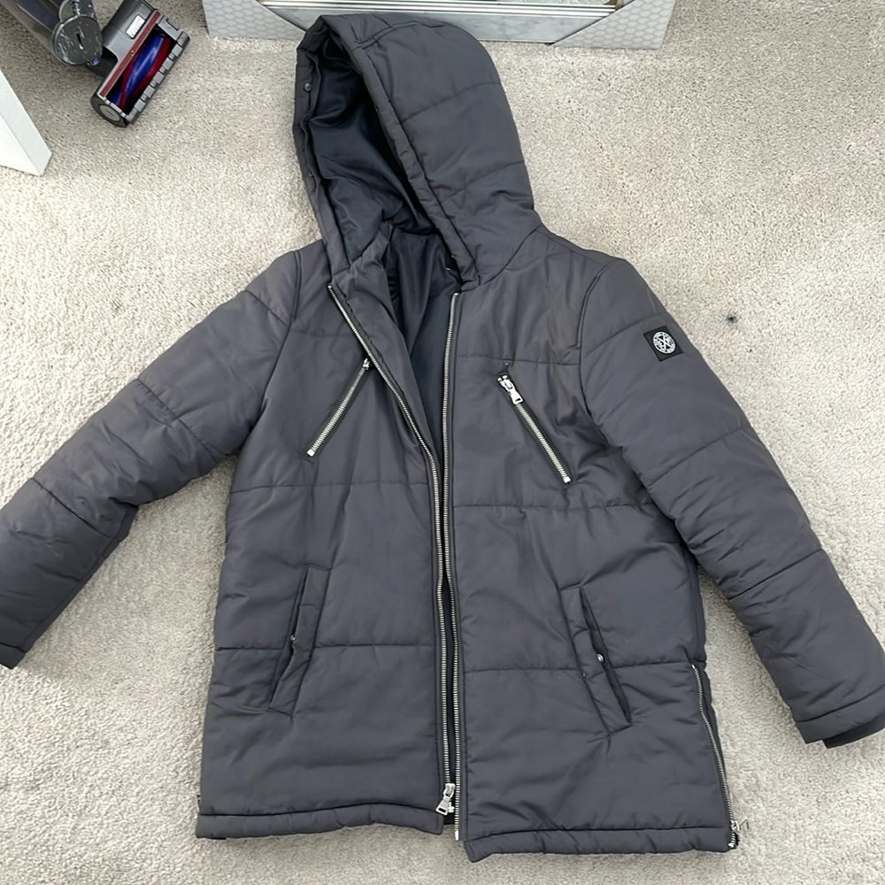 Express Grey Puffer Jacket
